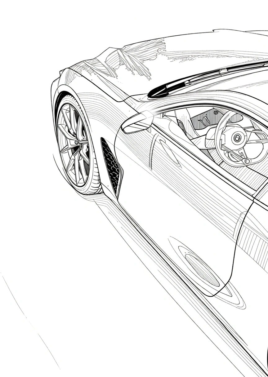 car coloring page - coloring pages printable