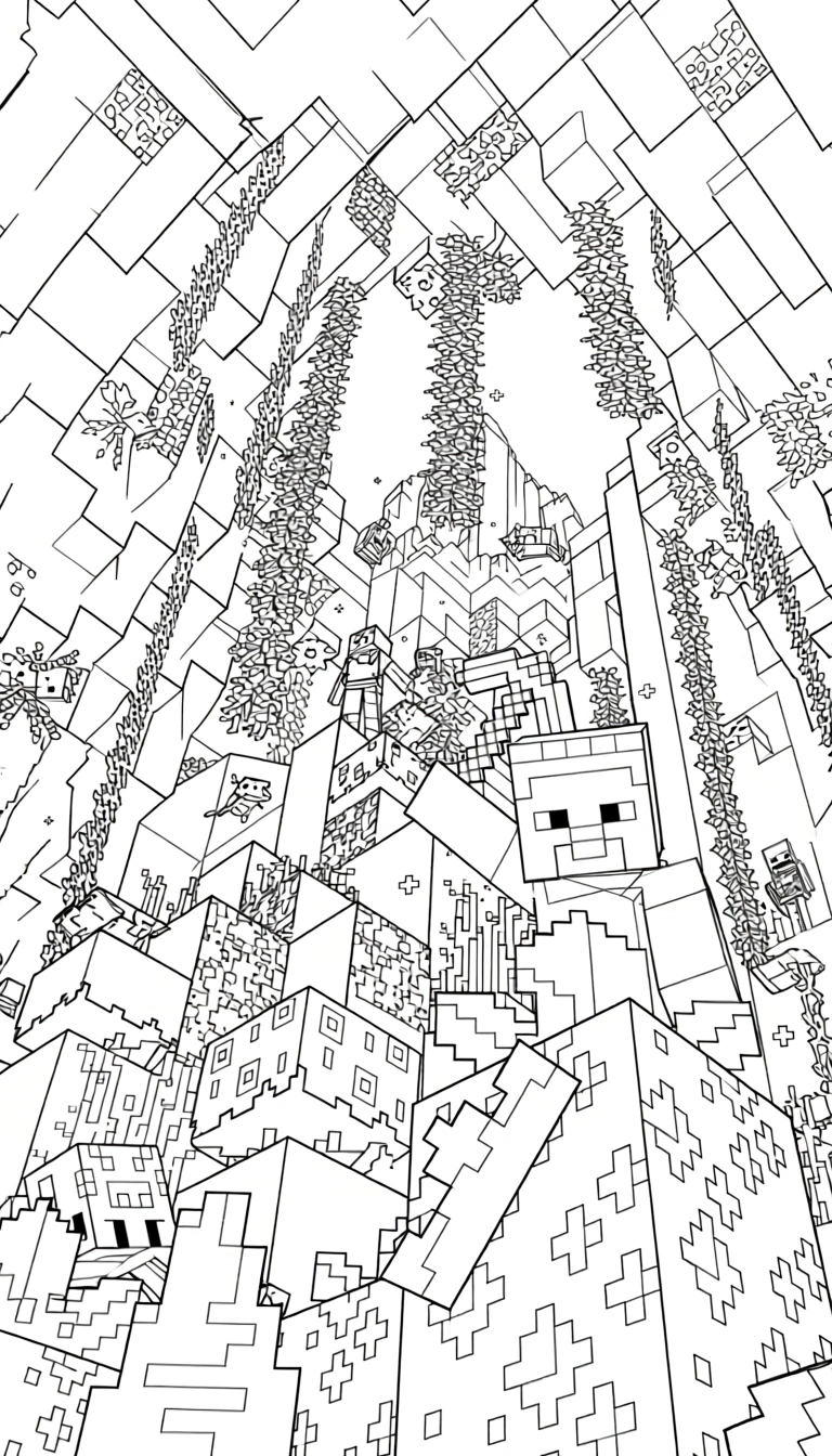 free minecraft coloring pages - coloring pages