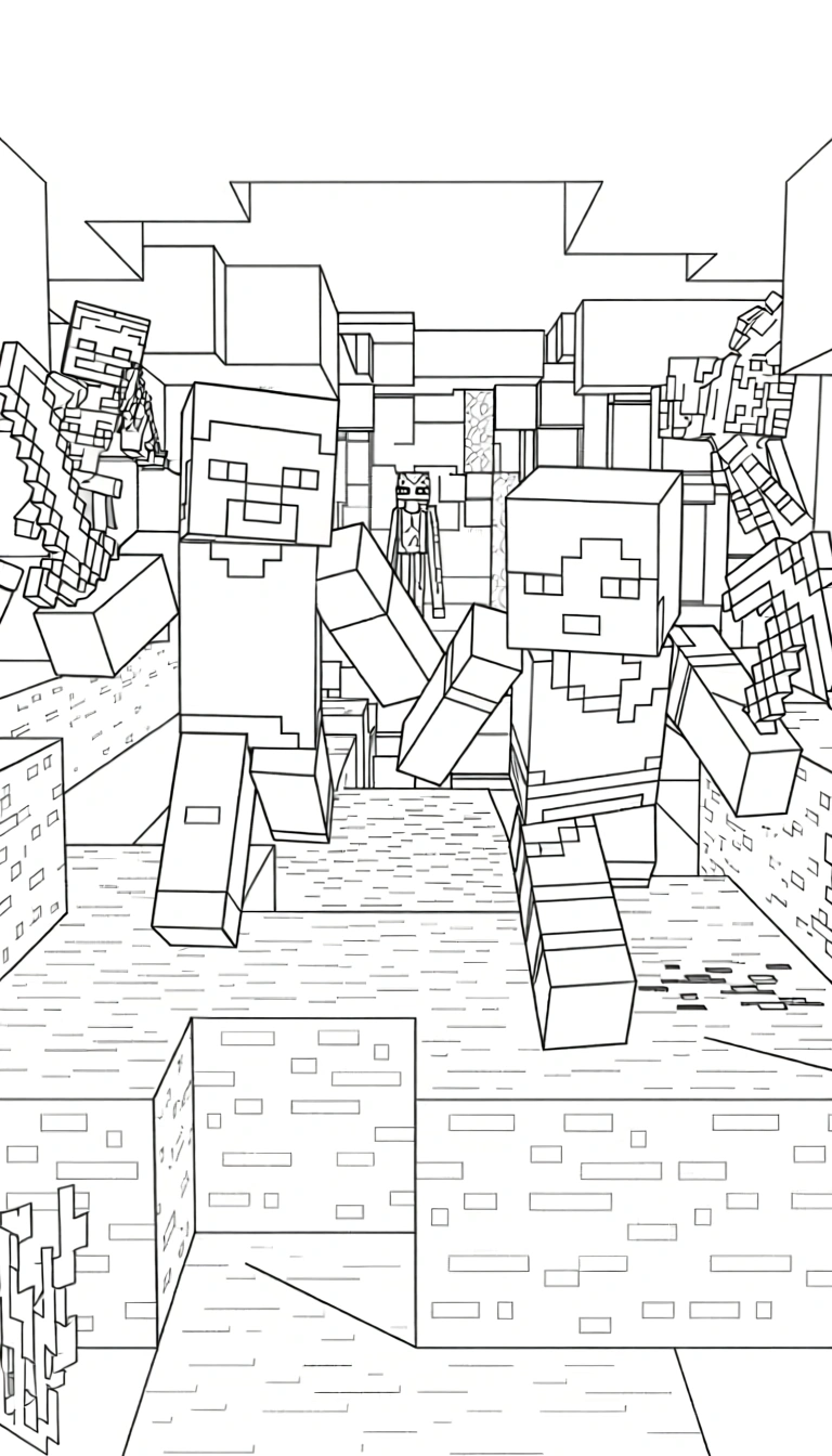 minecraft coloring pages - coloring pages free