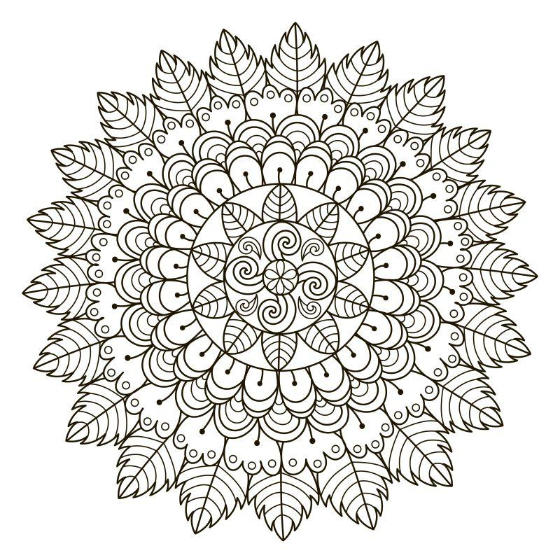 monday mandala coloring pages - coloring book