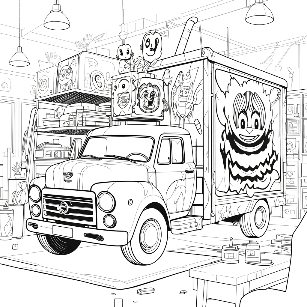 monster coloring pages - adult coloring pages