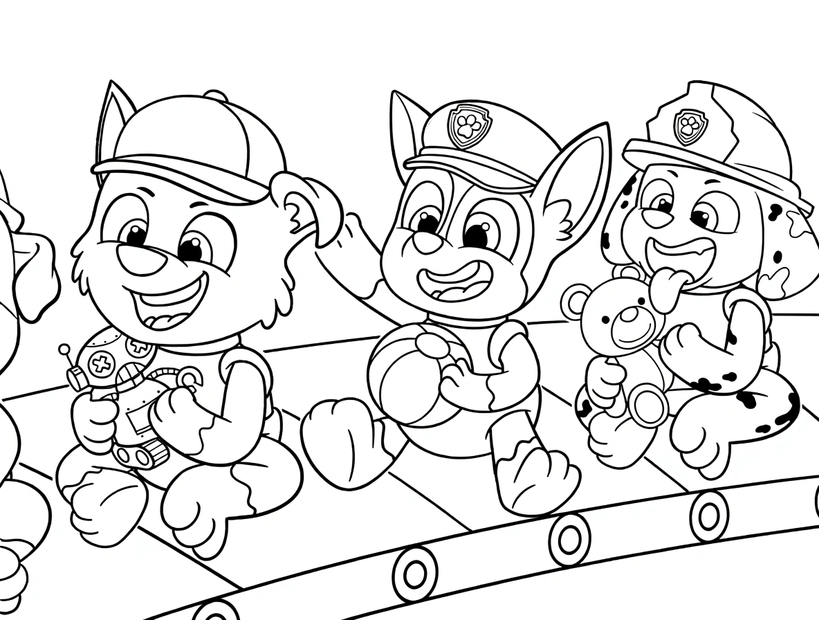 paw patrol coloring page - coloring pages for kids