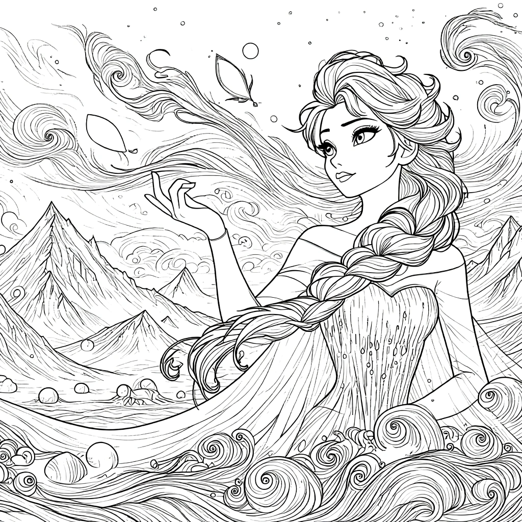 frozen anna and elsa coloring pages - coloring books