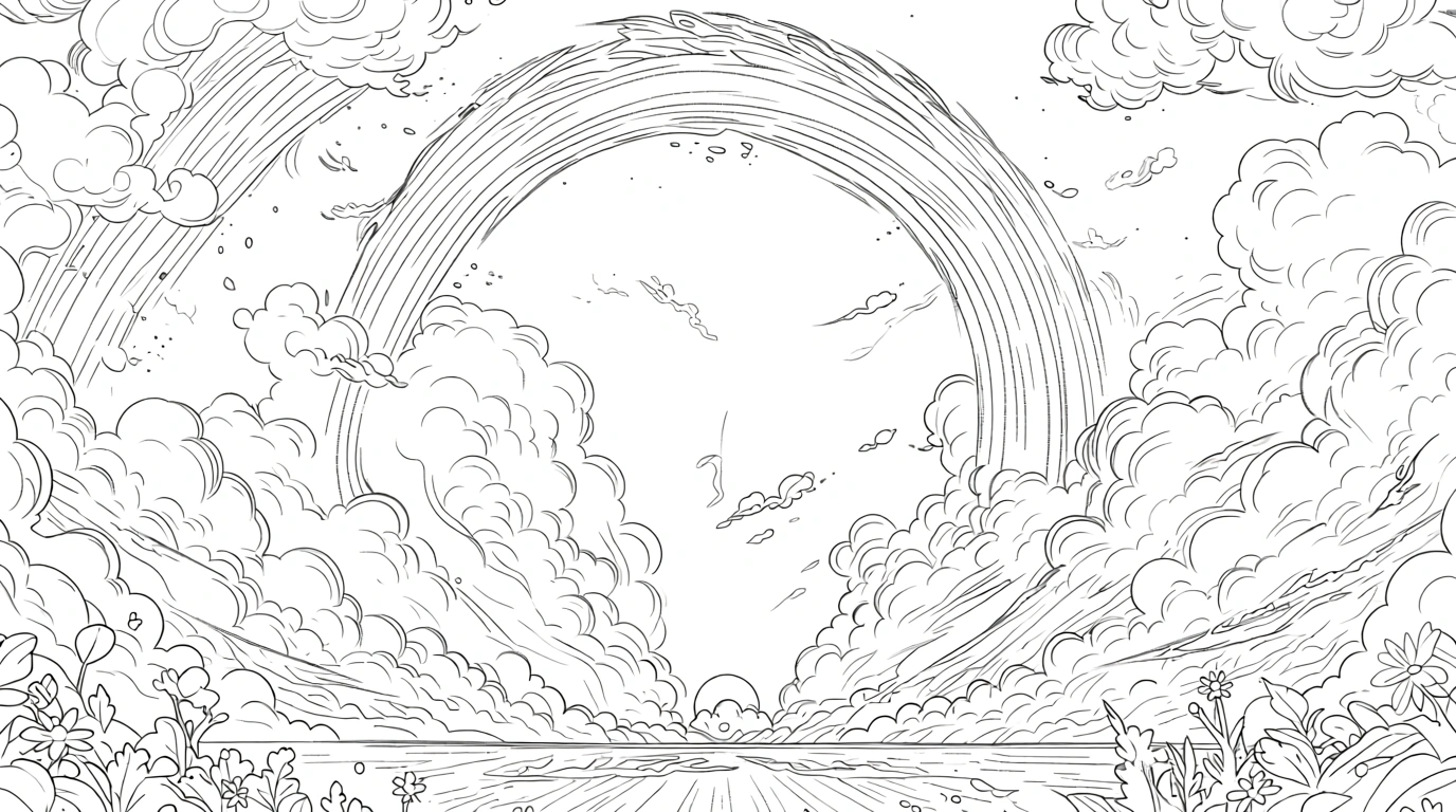 rainbow coloring page - crayola coloring pages