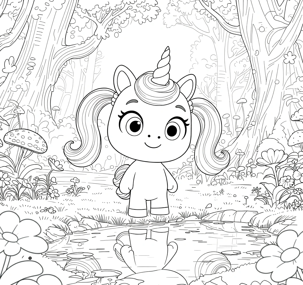 unicorn coloring pages free - coloring page