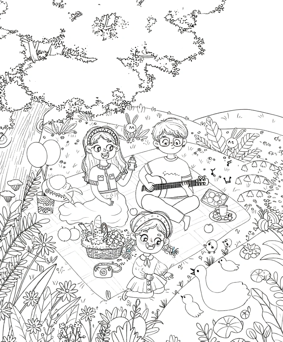 spring coloring page - adult coloring pages