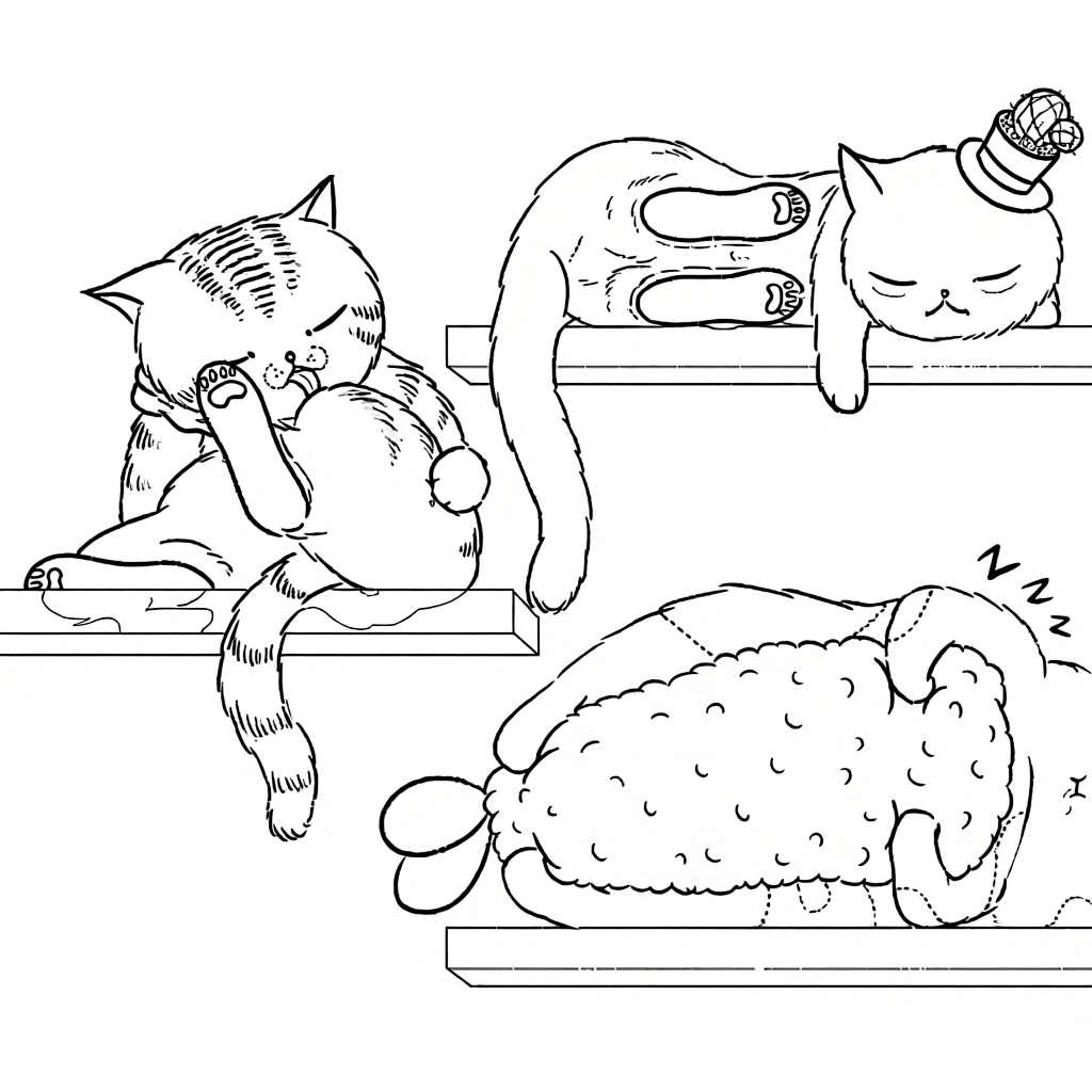 cute cat coloring pages - coloring books