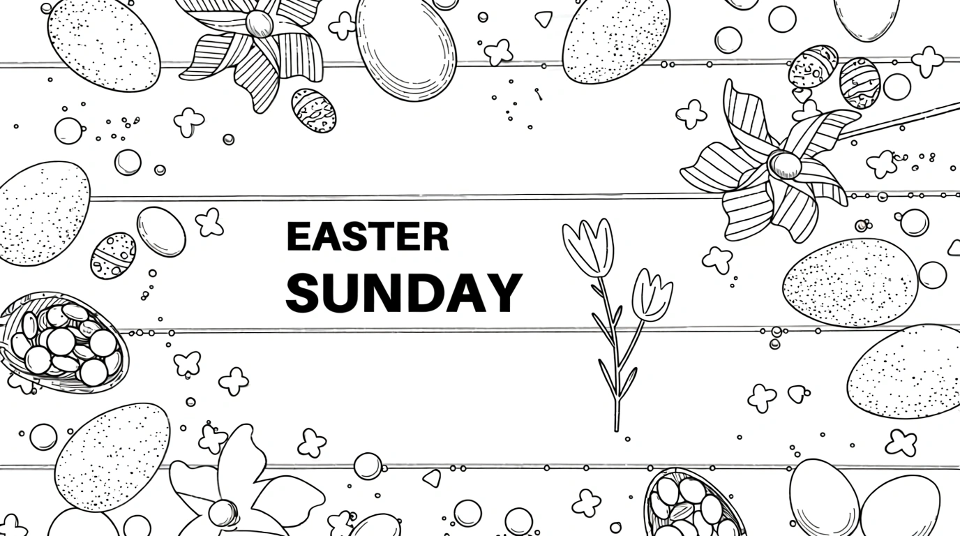 easter pages to print and color - free printable coloring pages