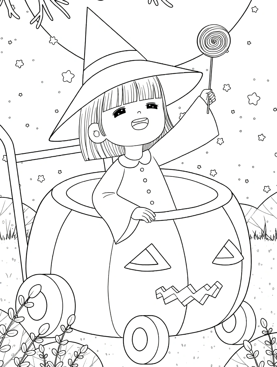 halloween coloring page - coloring page