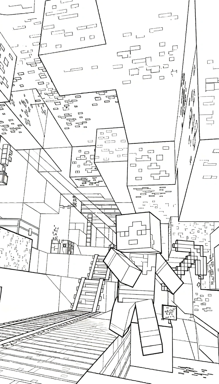 free minecraft coloring pages - printable coloring pages