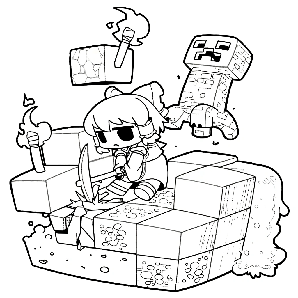 minecraft movie coloring pages - free printable coloring pages