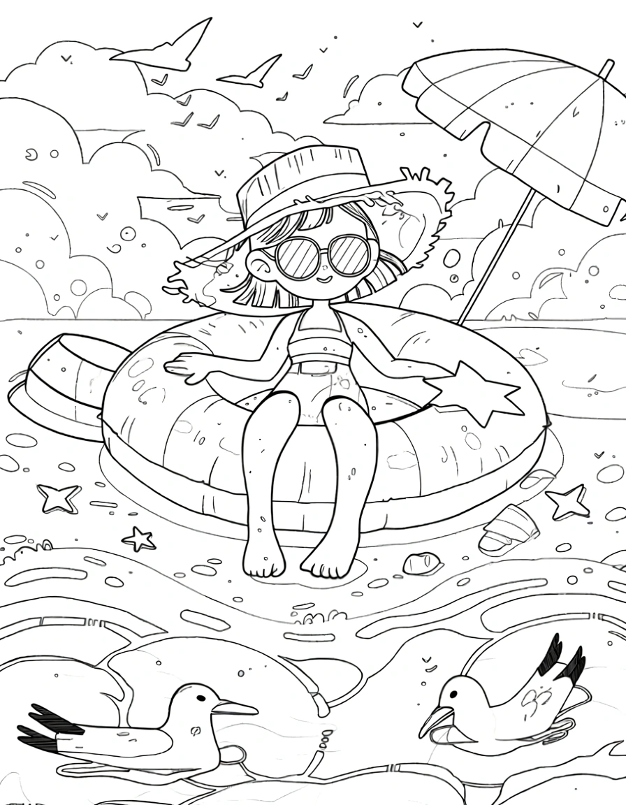 summer free coloring pages - printable coloring pages