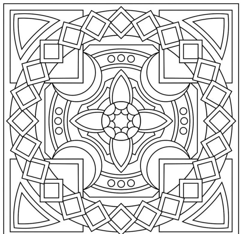 monday mandala halloween coloring pages - coloring pages for adults