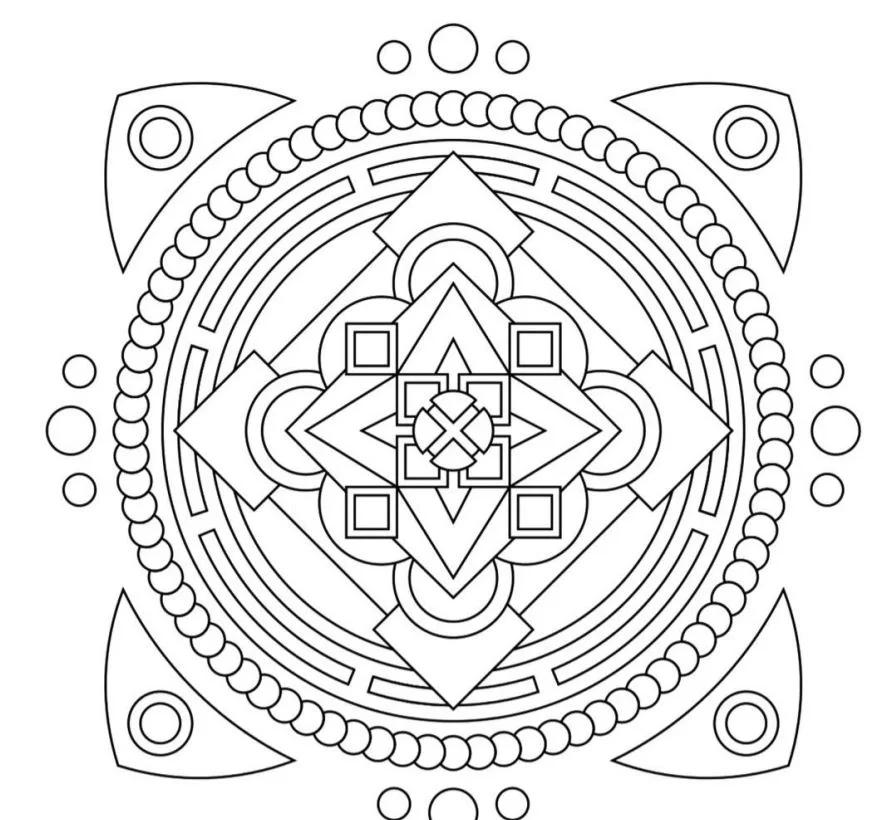 mandala coloring page - free printable coloring pages