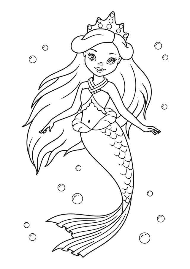 ariel little mermaid coloring pages - coloring sheet
