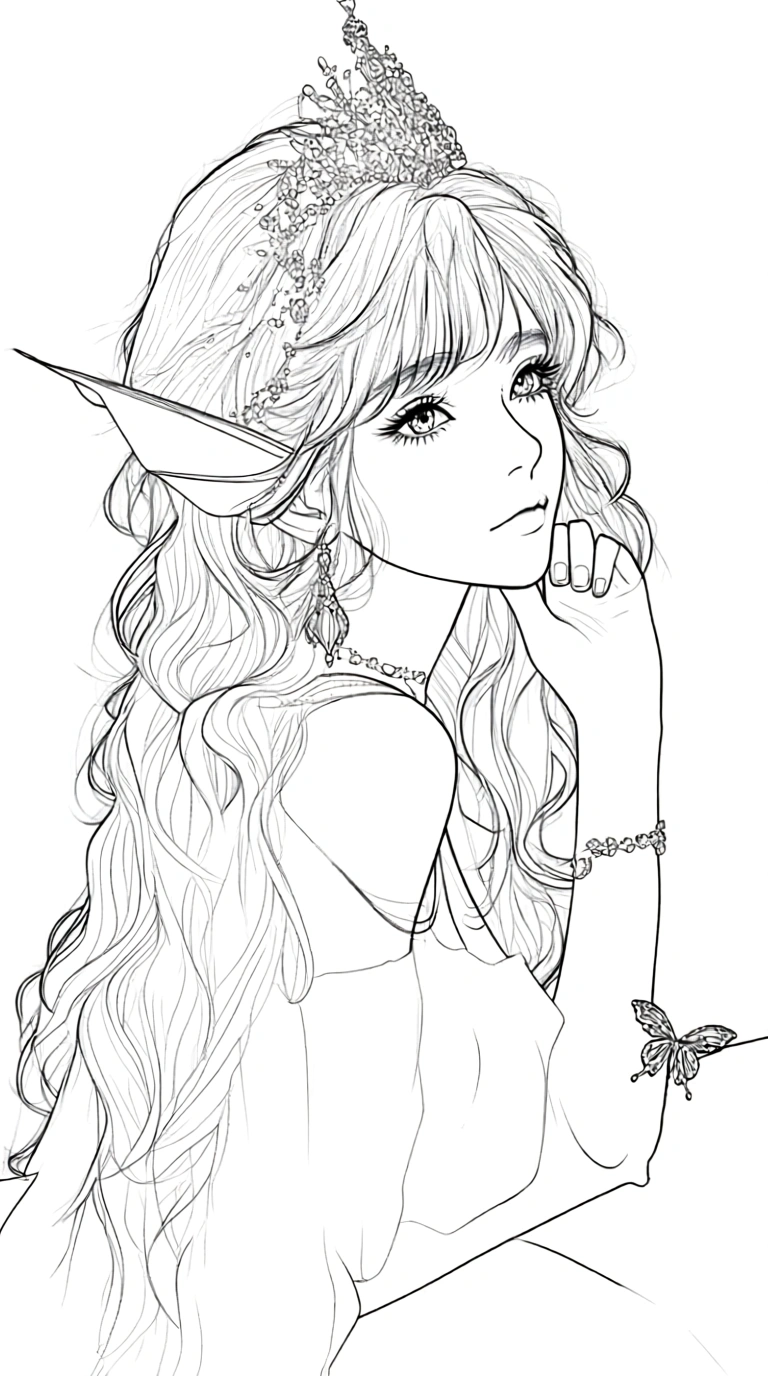 mermaid coloring pages print - coloring book