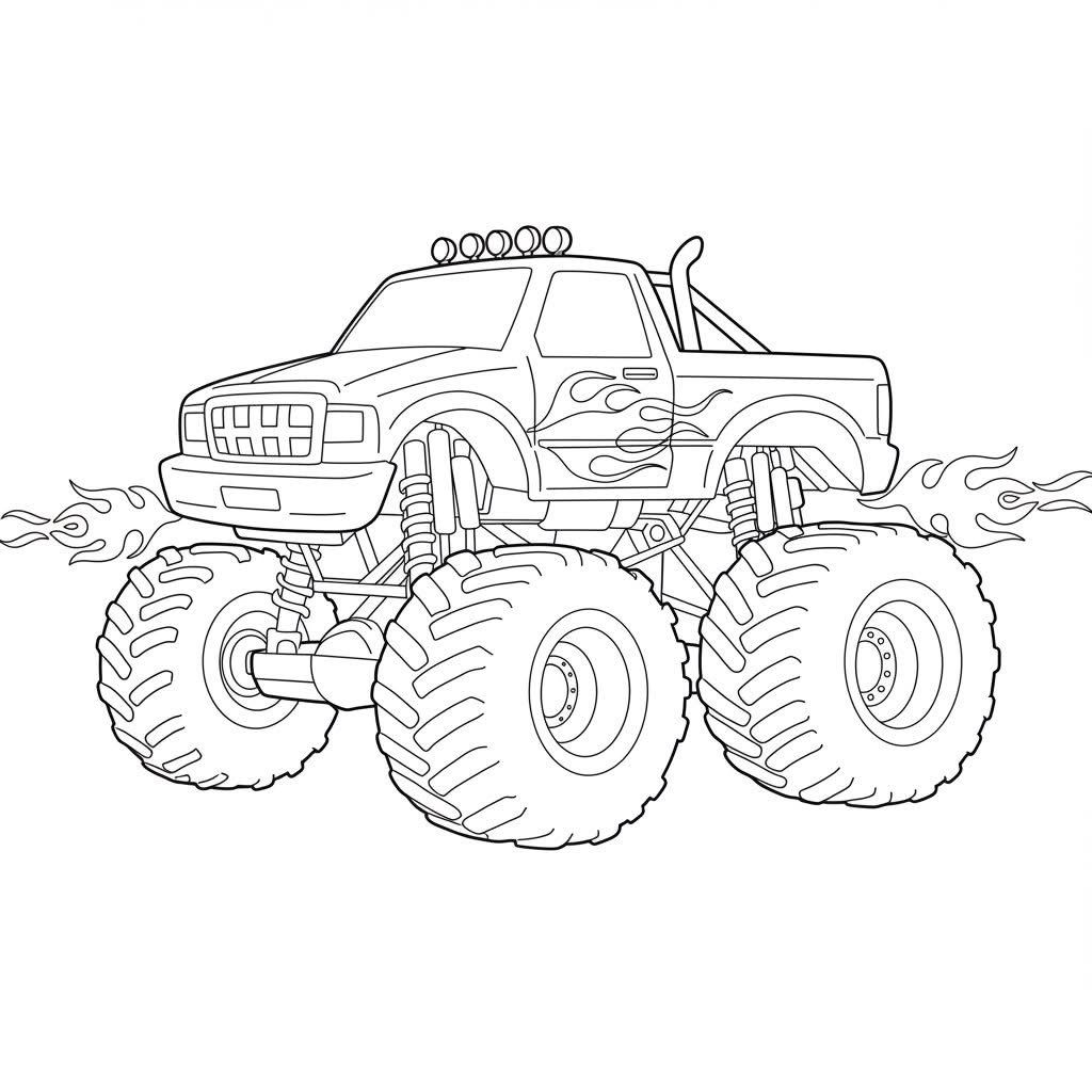 monster jam coloring pages - coloring pages free