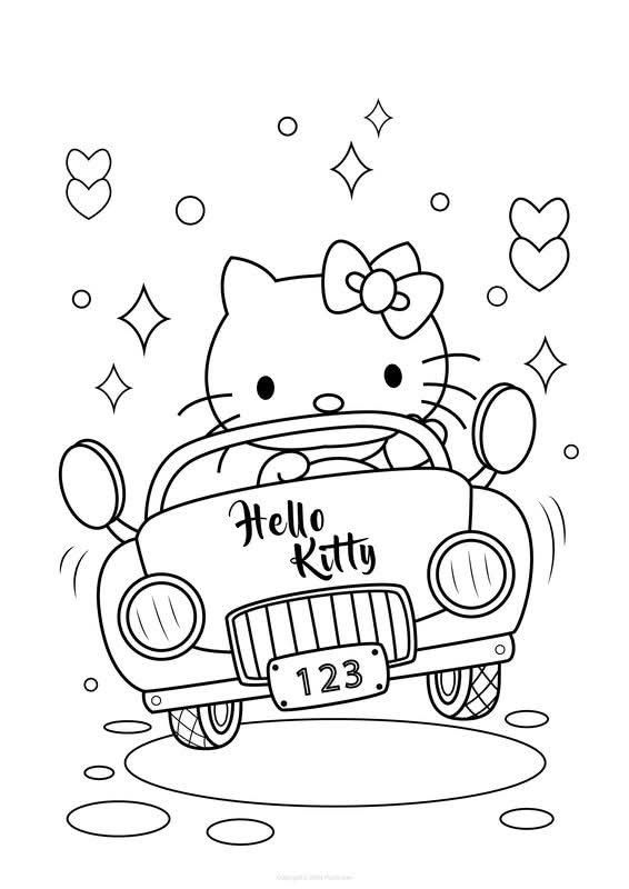 hello kitty halloween coloring pages - printable coloring pages for kids
