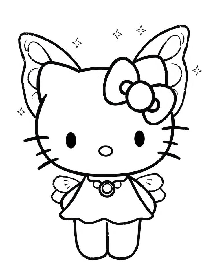 hello kitty and friends coloring pages - kids coloring pages
