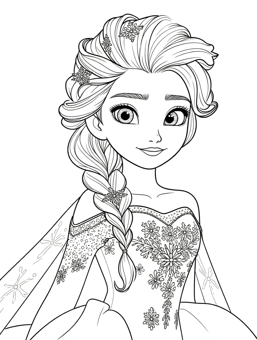 disney elsa coloring pages - free printable coloring pages