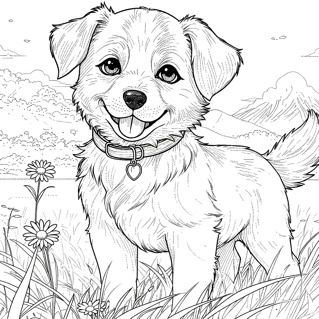 dogs coloring pages - coloring books