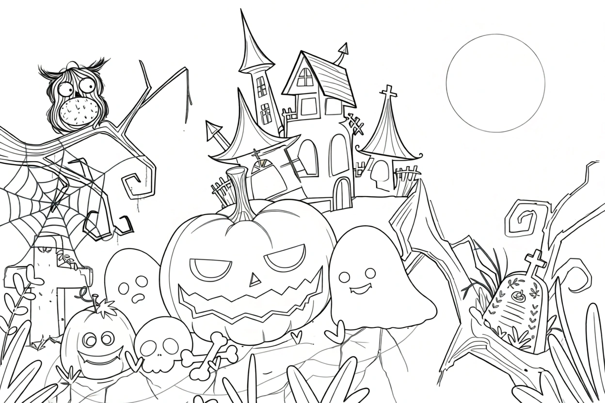 free coloring pages halloween - free printable coloring pages