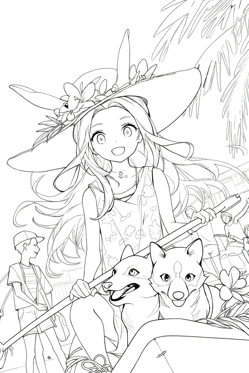 coloring anime pages - coloring pages for adults