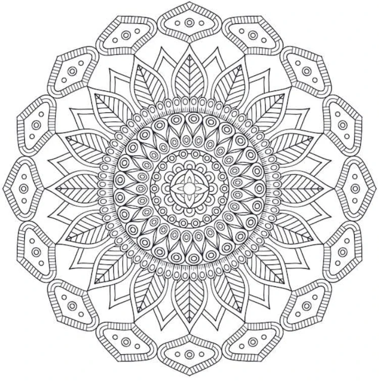 monday mandala halloween coloring pages - crayola coloring pages