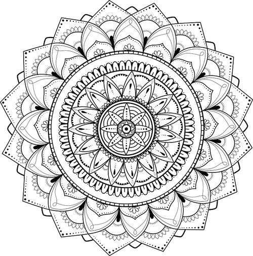 monday mandala halloween coloring pages - free printable coloring pages
