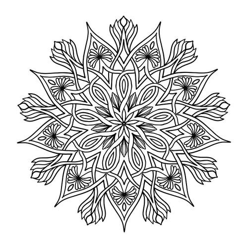 monday mandala halloween coloring pages - coloring pages for kids