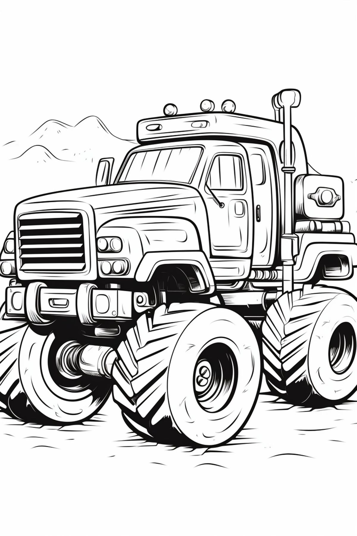 monster truck coloring pages - coloring pages free