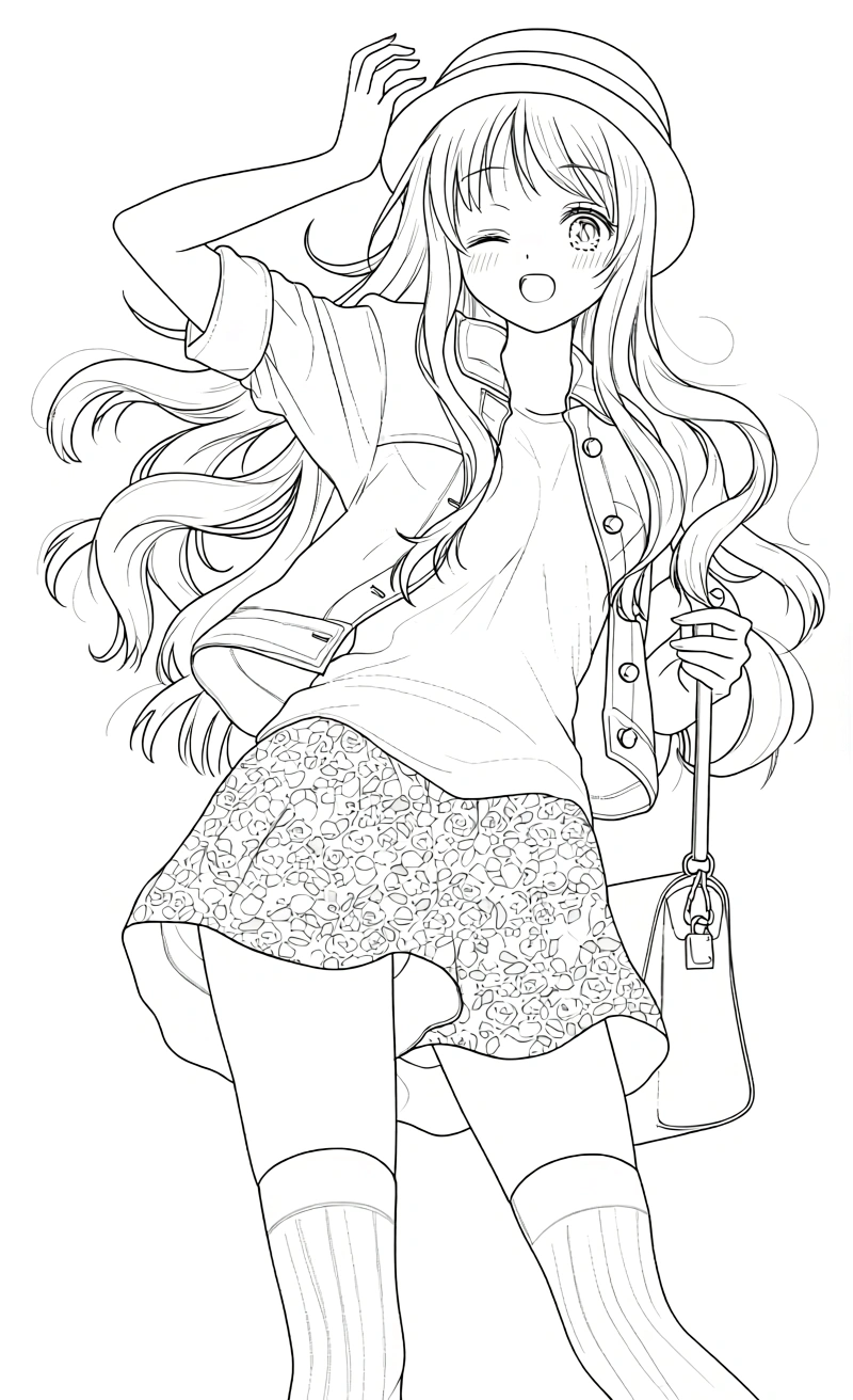 coloring pages of anime - free coloring pages