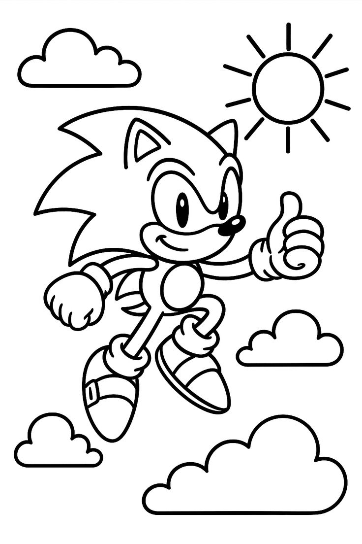 super sonic the hedgehog coloring pages - coloring pages
