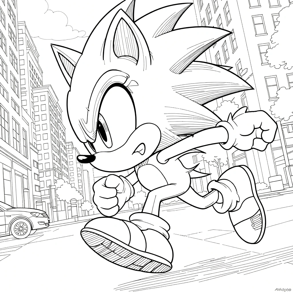 print sonic the hedgehog coloring pages - free printable coloring pages