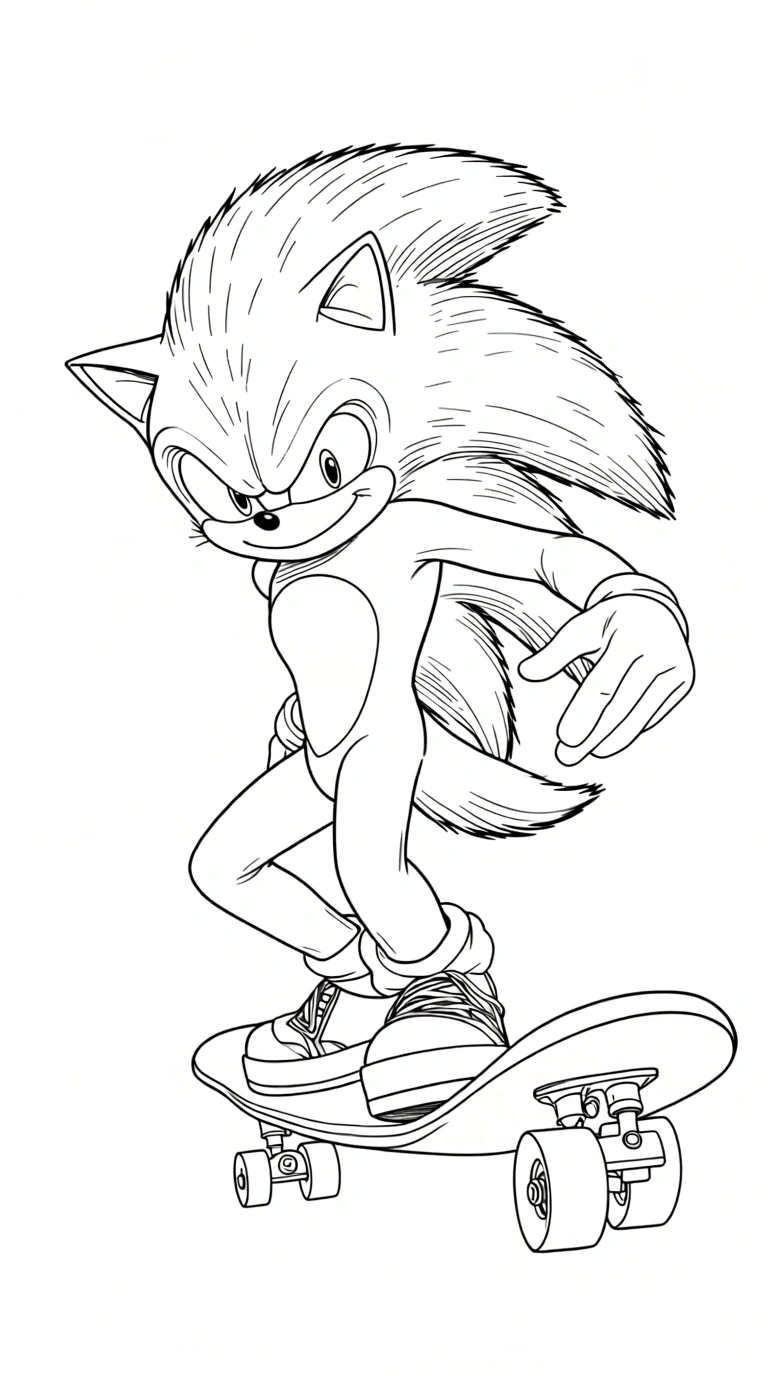 sonic the hedgehog coloring pages - cute coloring pages