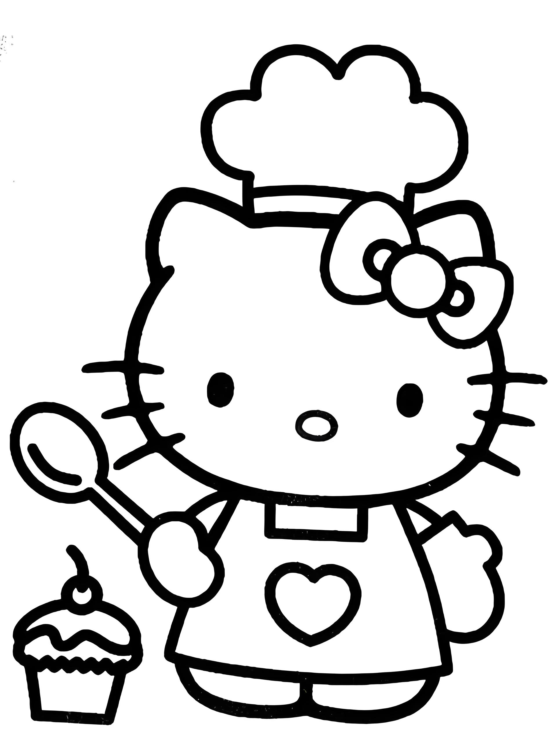 halloween hello kitty coloring pages - coloring page for kids